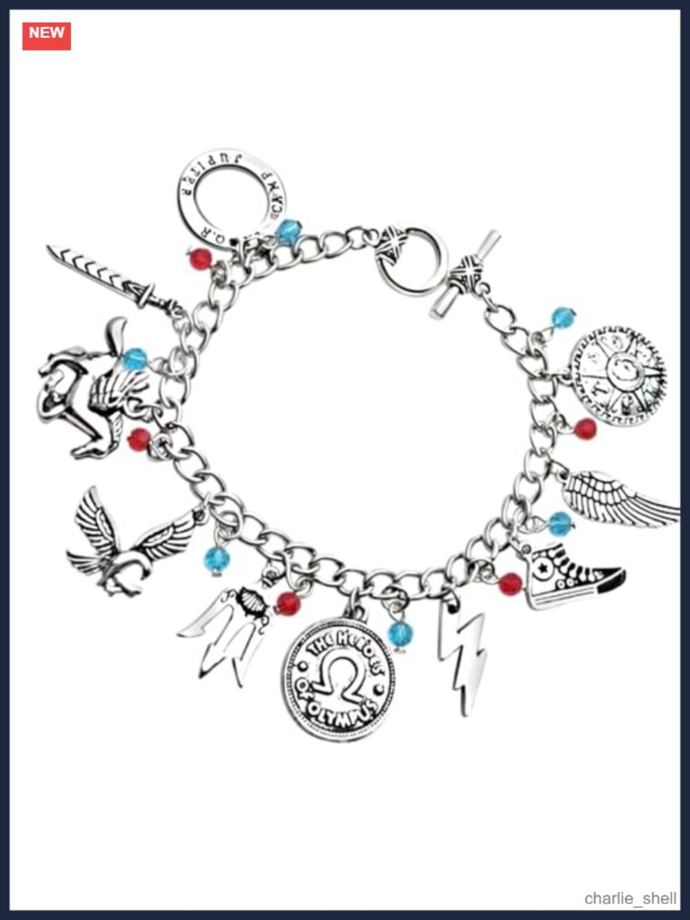 Camp Half Blood Charm Bracelet Fanmade Zinc Alloy Cosplay